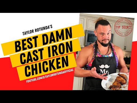 TAYLOR ROTUNDA THROWS DOWN IN THE KITCHEN EP.1 BEST DAMN CAST IRON CHICKEN THIGHS