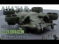 Avatar C-21 Dragon Superheavy Gunship - SLA 3D Printed 1/400 Scale
