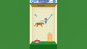 rescue cut rope puzzle stage 710| rescue cut rope puzzle game for android and iOS #shorts