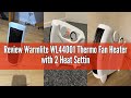 Review Warmlite WL44001 Thermo Fan Heater with 2 Heat Settings and Overheat Protection, 2000W, White
