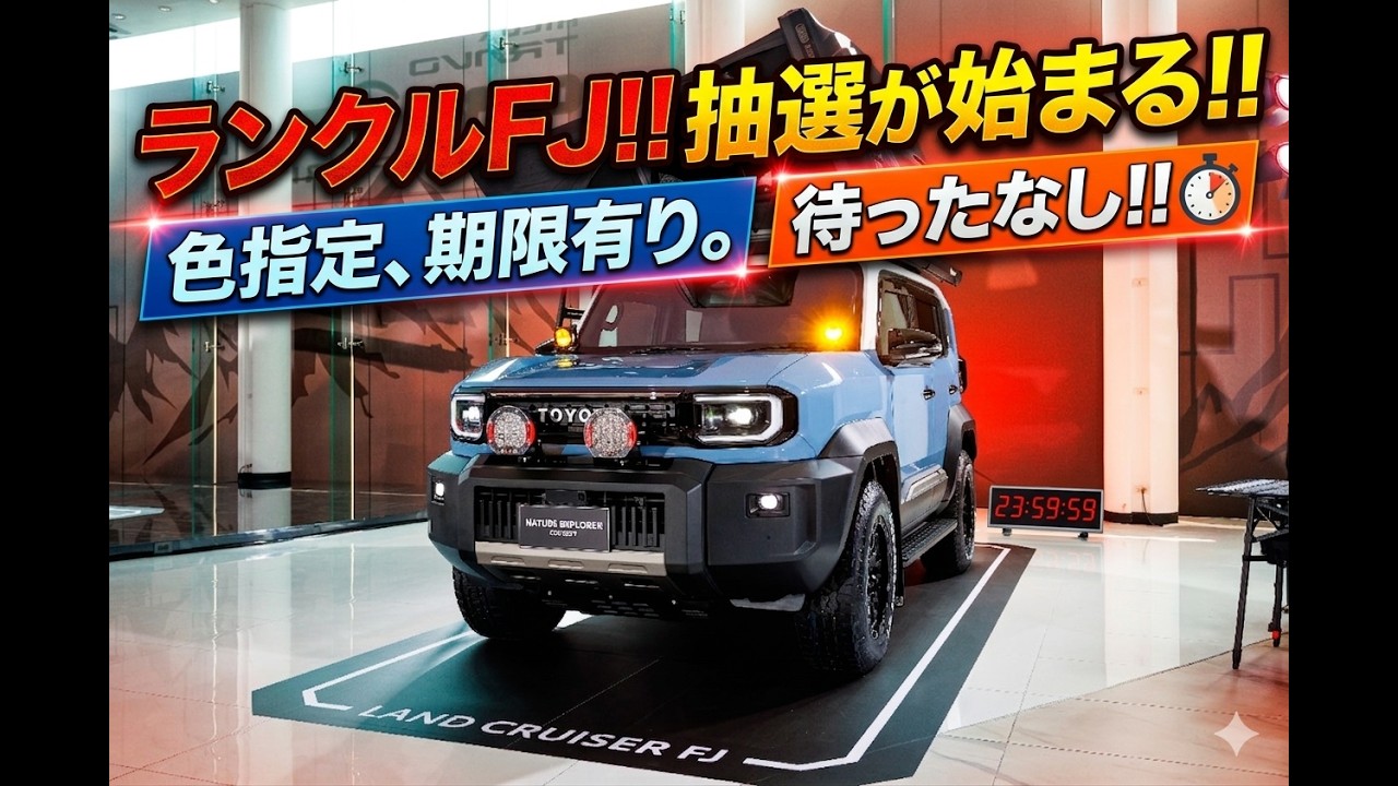 当選品(☝︎ ՞ਊ ՞)☝︎ Breaking News!!] Land Cruiser FJ lottery finally begins! Color