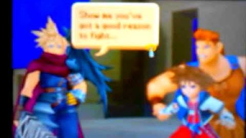 Kingdom Hearts: Re Coded Cloud Boss Battle