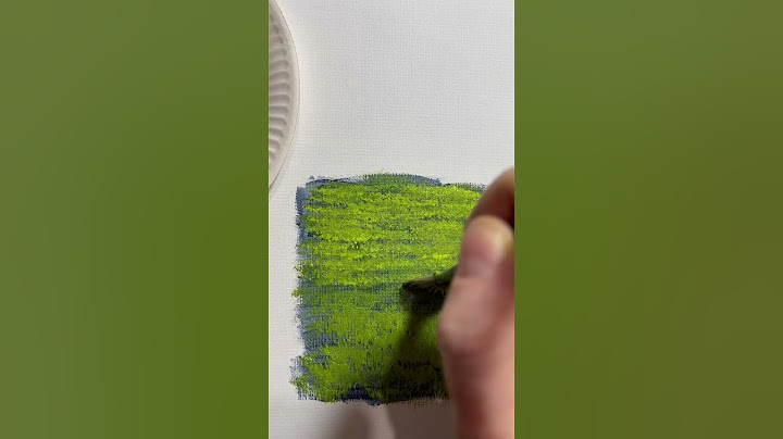 Painting distant grass in acrylics
