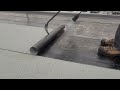 Torch on roofing cap sheet field install for 15 minutes