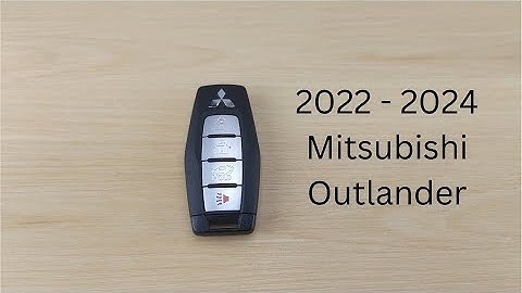 How To Replace or Change Mitsubishi Outlander Remote Key Fob Battery 2022 - 2024