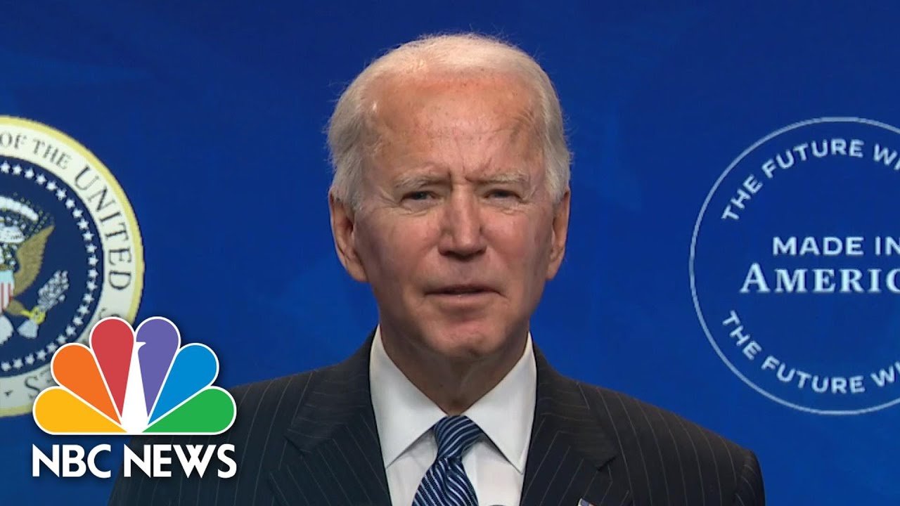 Joe Biden Signs Executive Order Promoting Companies Buy American | NBC News NOW
