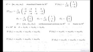 Matrix representation, advanced example