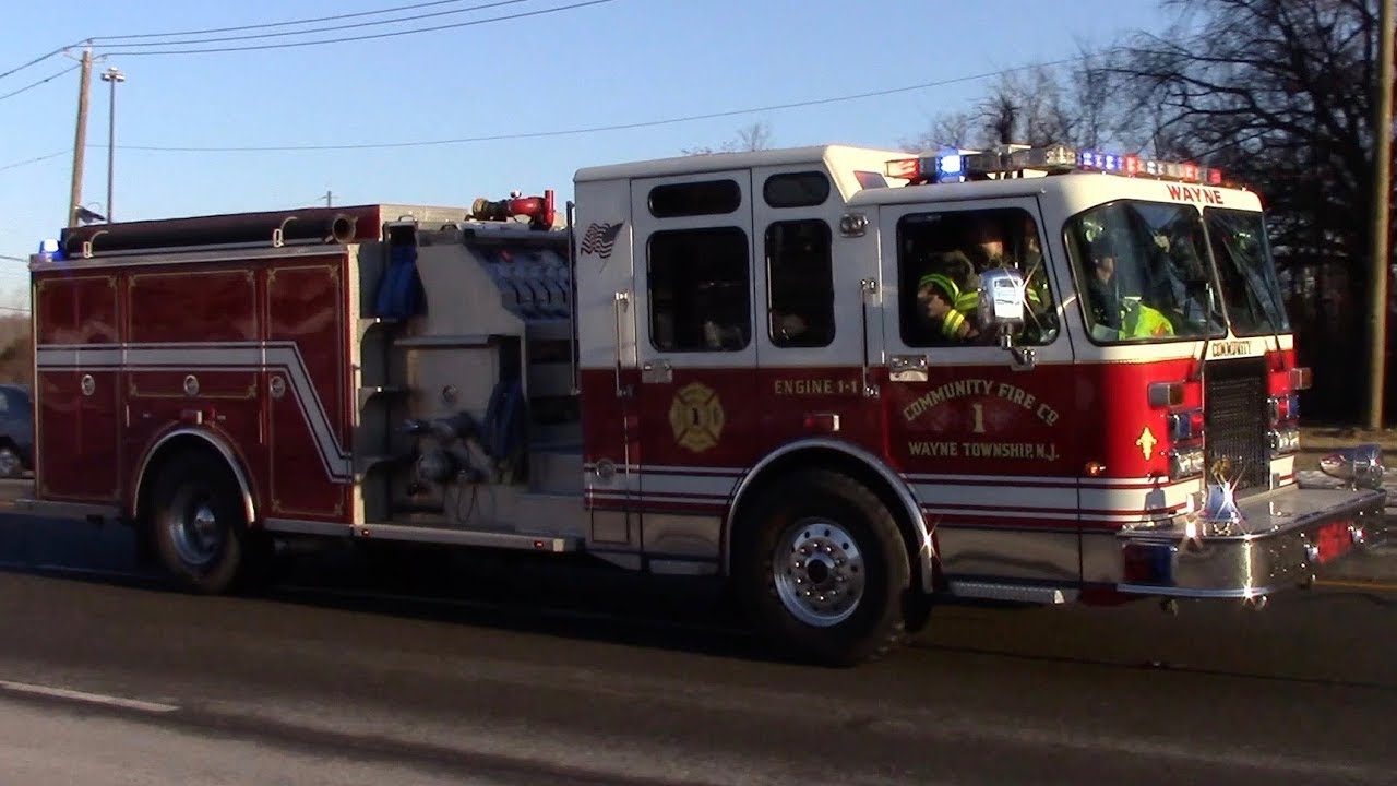 Wayne Fire Department Engine 11 Responding 11018 YouTube