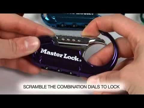 Operating the Master Lock 1548DCM Backpack Combination Lock 