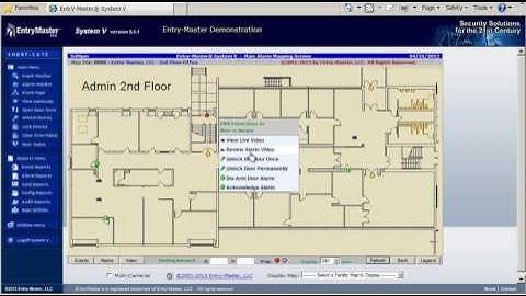 Recorded Surveillance Video with Entry-Master System V Security