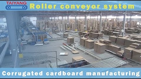 TaiYang Roller conveyor system for corrugated cardboard manufacturing