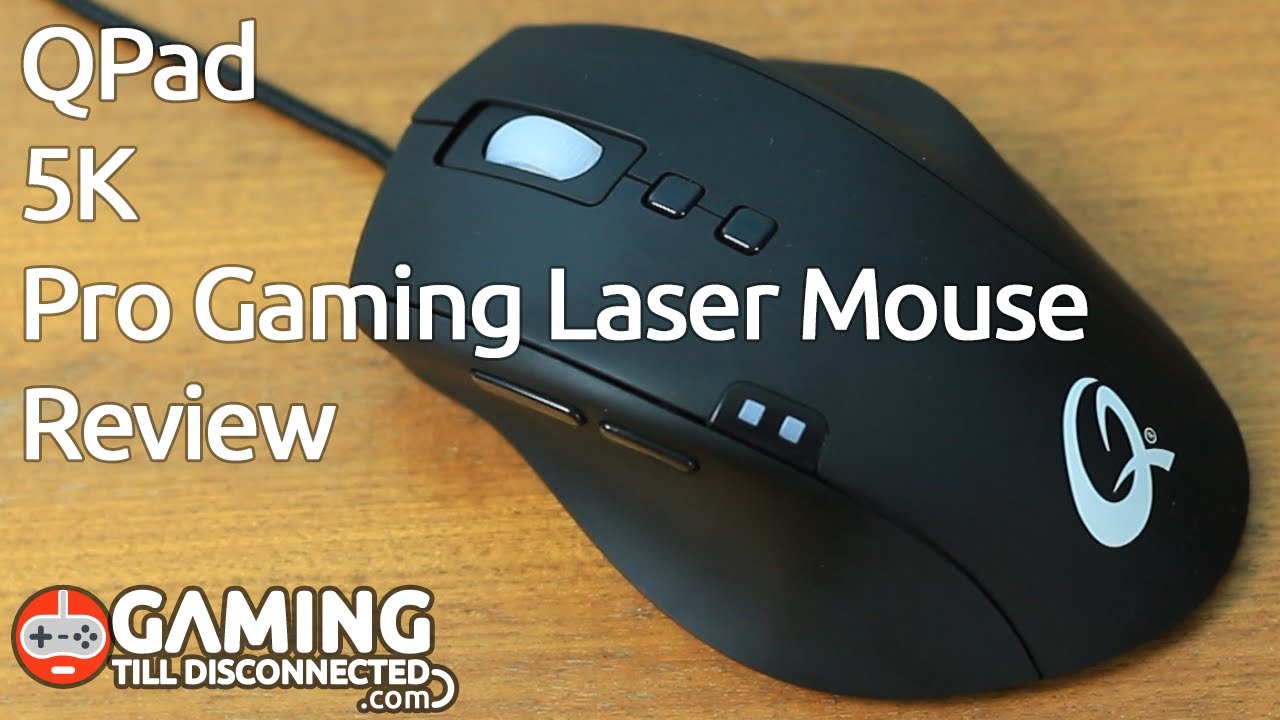 Review QPad 5K Pro Gaming Laser Mouse Gaming Till Disconnected YouTube