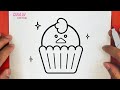 How to draw a cute cupcakestep by step draw cute things