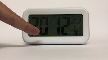 Tuelip Digital White Clock