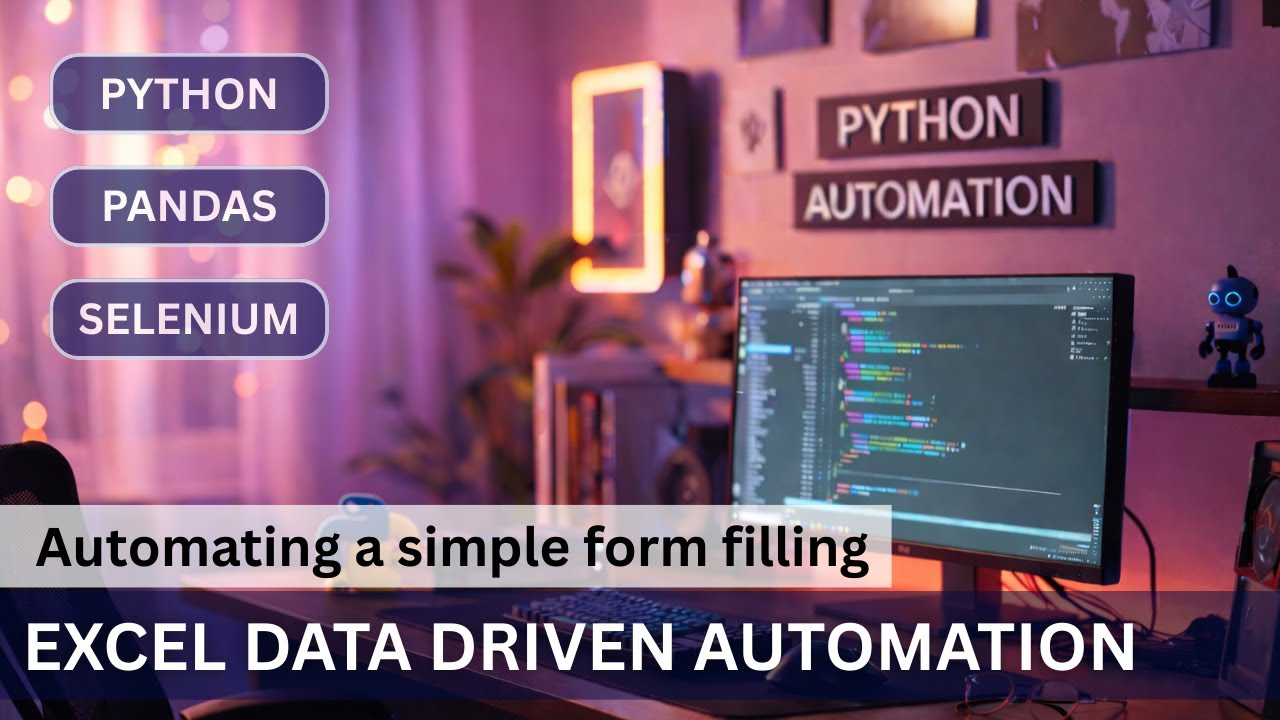 Automate Web Form Filling Using Python & Selenium | Excel Data Driven Automation