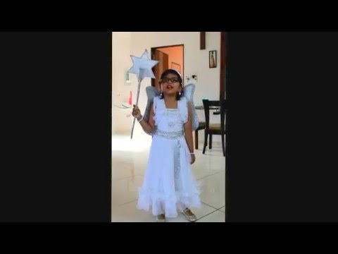 Angel in fancy dress competition