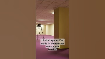 Liminal spaces I’ve made in blender pt1  #blender #3d #liminalspace #viral