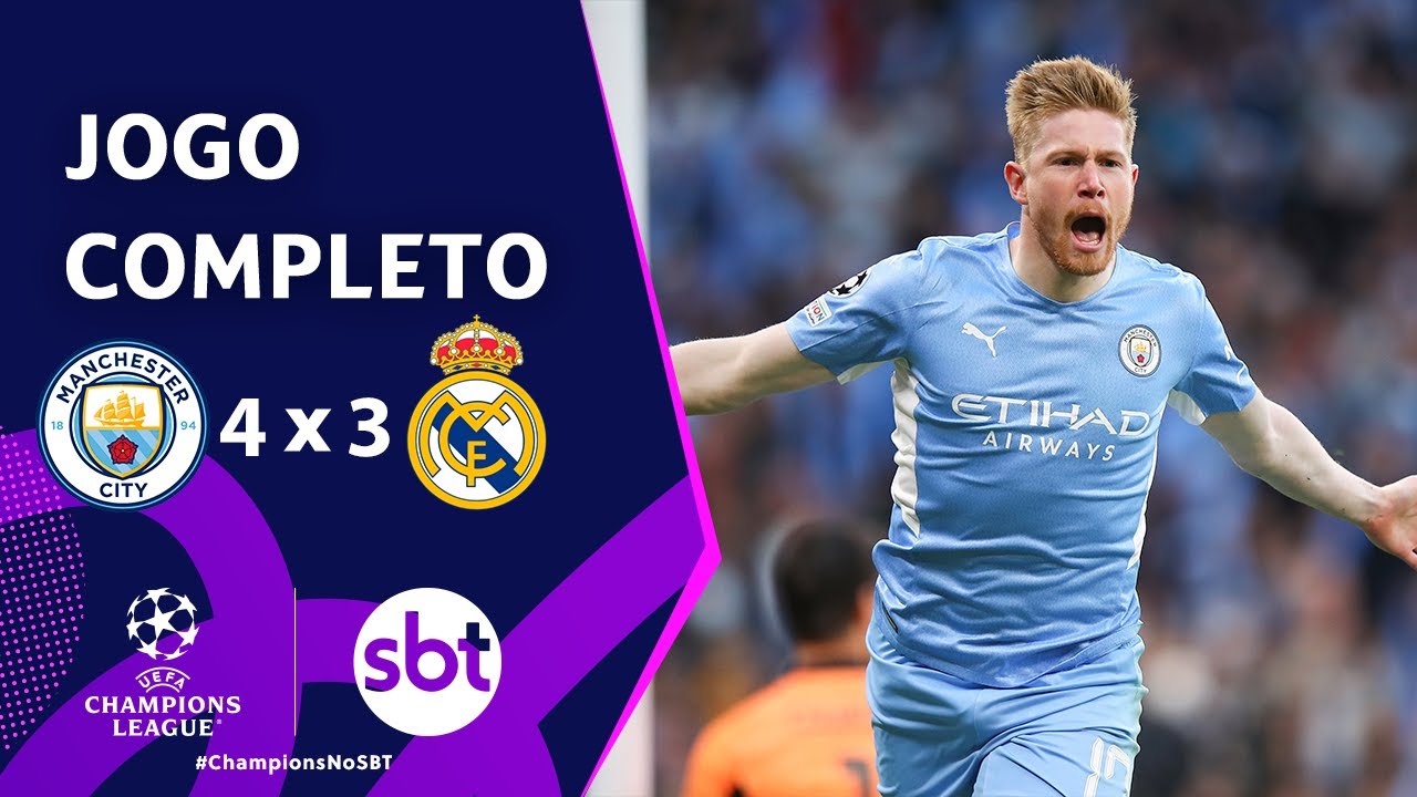 Ao vivo: assista Manchester City x Real Madrid pela Champions League - SBT