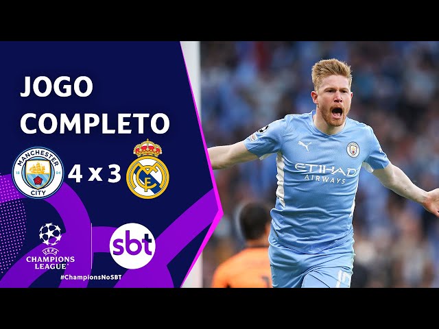 Ao vivo: assista Manchester City x Real Madrid pela Champions League - SBT