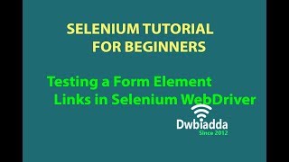 Testing a Form Element DropDown in Selenium WebDriver | Selenium tutorial