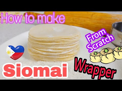 How To Make Siomai Wrapper Filipino Style