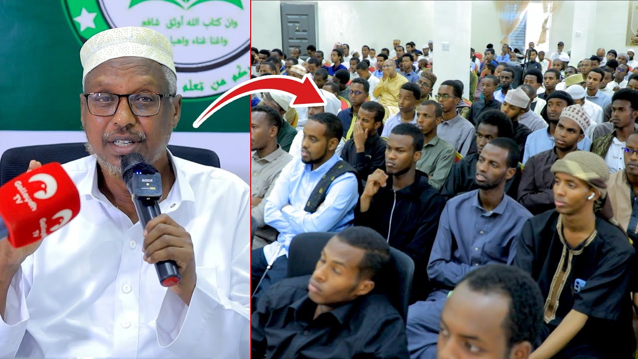 Sheekh Mustafe oo dhalinyaradda Soomaaliyeed toos ula hadlay.