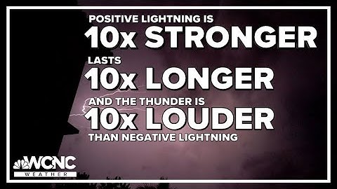 What is a positive lightning strike?