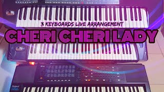 Cheri Cheri Lady - Live Arrangement by Ahmet Ozdas using 3 Keyboards (Turkish Style / NO Computer)