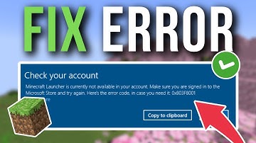 How To Fix Minecraft Error Code 0x803F8001 - Full Tutorial