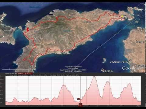 Antiparos Ultra 100 Race - Route & Altitude(30km) - Google Maps