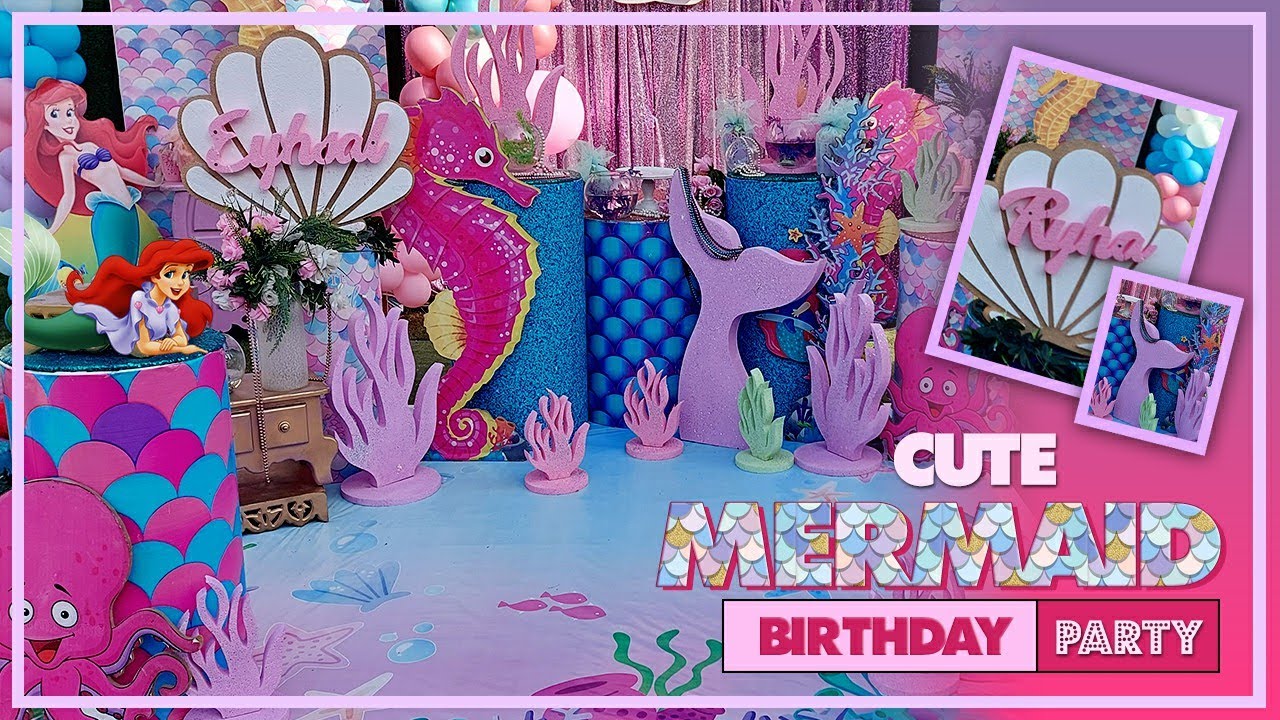 Little Mermaid Theme Birthday Decor ideas Under The Sea Birthday