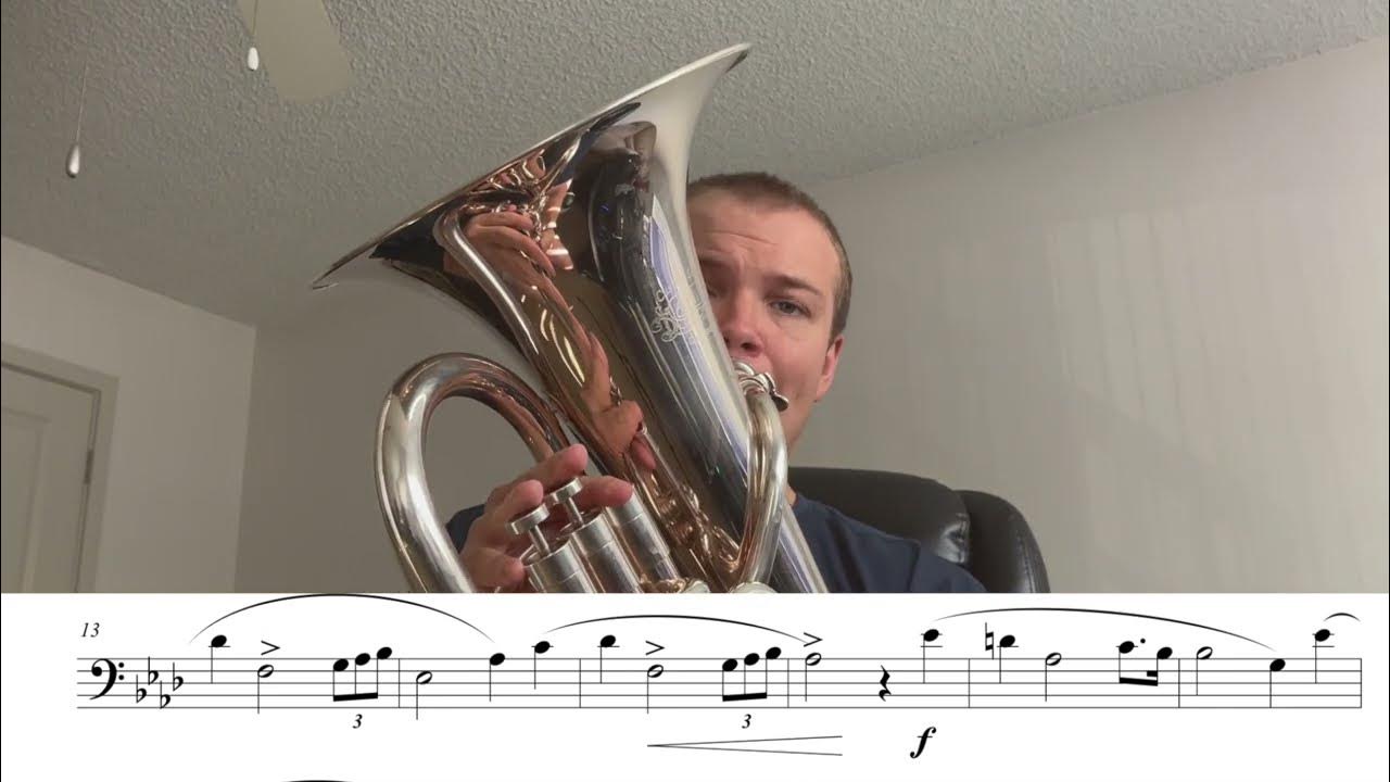 20222023 GMEA AllState Euphonium Concert Band Lyrical Etude YouTube