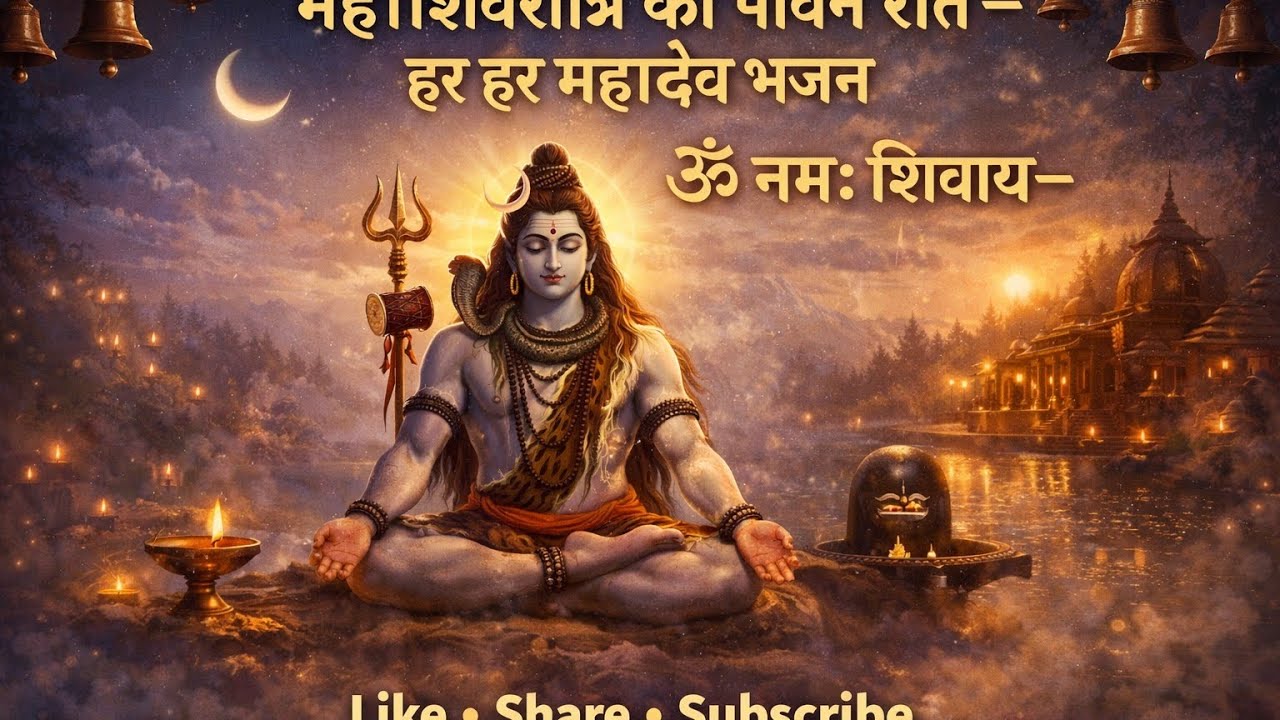 🌙 “महाशिवरात्रि की पावन रात – हर हर महादेव भजन” 🔱🕉️🙏