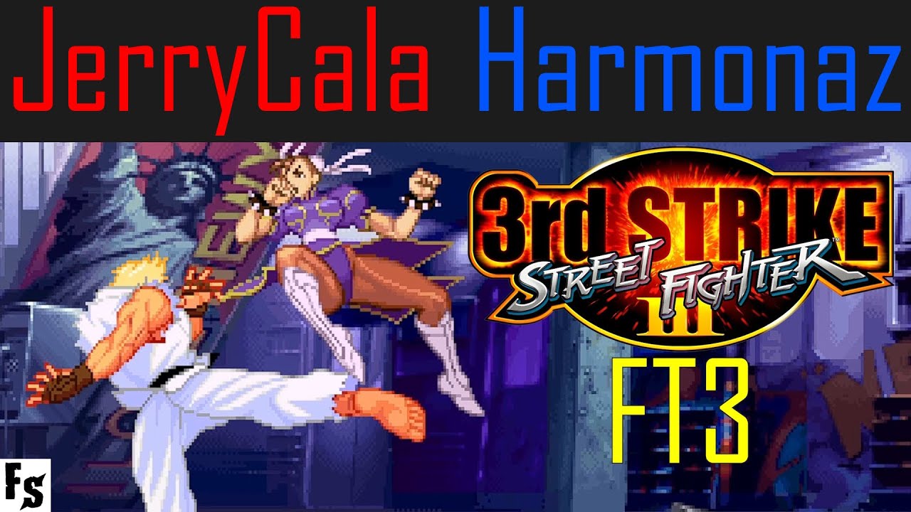Street Fighter III: Third Strike - JerryCala [Ken] vs Harmonaz [Chun-Li] (Fightcade FT3)
