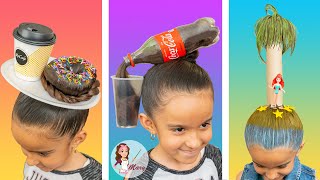 3 Peinados Locos Y Divertidos | Crazy Hair Day - YouTube