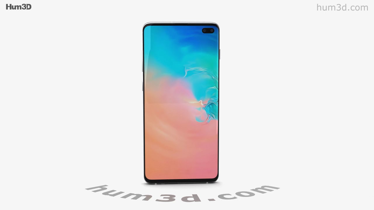 Samsung Galaxy S10 Plus Ceramic White 3D model - Download Phones