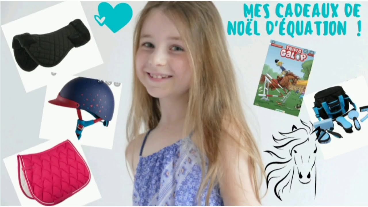 Mes cadeaux de Noël d'équitation! - YouTube