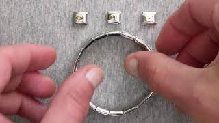 How to add charm links to your Dolceoro Italian Modular Charm Bracelet