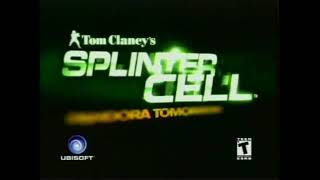 Tom Clancy's Splinter Cell: Pandora Tomorrow (Xbox) (2004) Video Game US Ad/Commercial (15')
