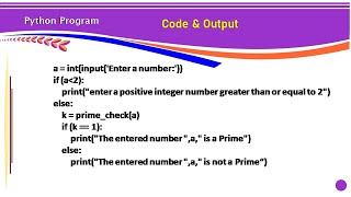 Python Program: Checking for Prime or not in Telugu