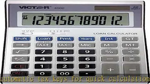 Victor 6500 12-Digit Desktop Financial Calculator, Loan & Mortgage Payments and Interest Calculator