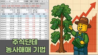 월급말고 부수입으로 주식단테 농사매매기법!!!(5천만원 투자금)