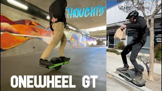 ONEWHEEL GT - Thoughts on Pushback, Carving, Range, Tire Pressure, Tail Drags