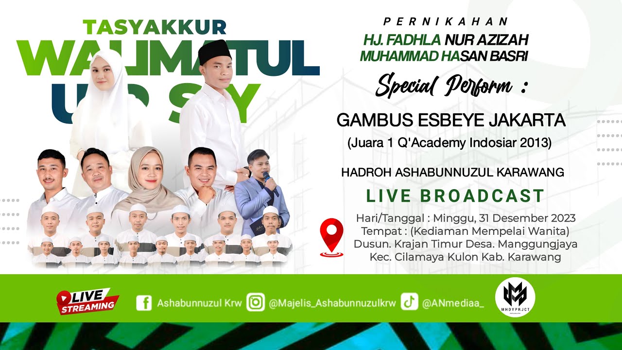 LIVE PART 2 | GAMBUS ESBEYE | RESEFSI PERNIKAHAN HJ.FADHLA & MUHAMMAD | 31 DESEMBER 2023