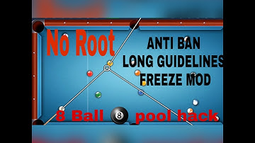 How to get long guidelines in 8 ball pool (no root)  with proof