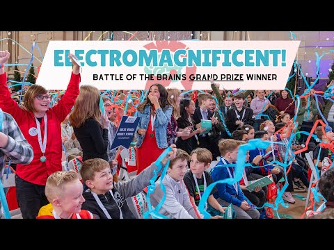 Battle of the Brains 2023-2024 Grand Prize Winner, ElectroMAGNIFICENT! of Delta Woods Middle School)