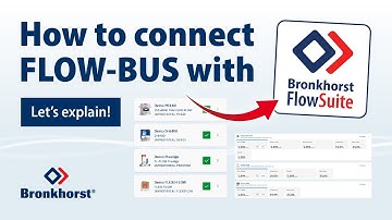How to connect FLOW-BUS communication with Bronkhorst FlowSuite software?