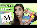 I BOUGHT A CAKE LINER PALETTE! | Midas Cosmetics New Makeup Swatch Party | Katie Marie