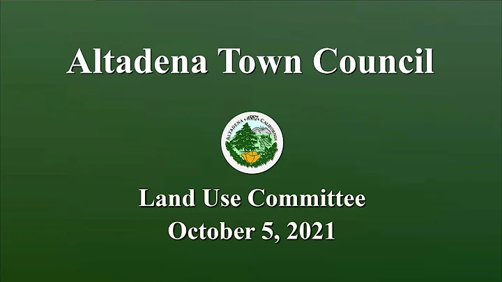 Altadena Town Council Land Use Committee: October ...