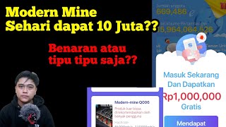 Baru Rilis Aplikasi Penghasil Uang Modern Mine ❗ 10Juta Perhari, Apakah Aman Atau Penipuan? screenshot 2